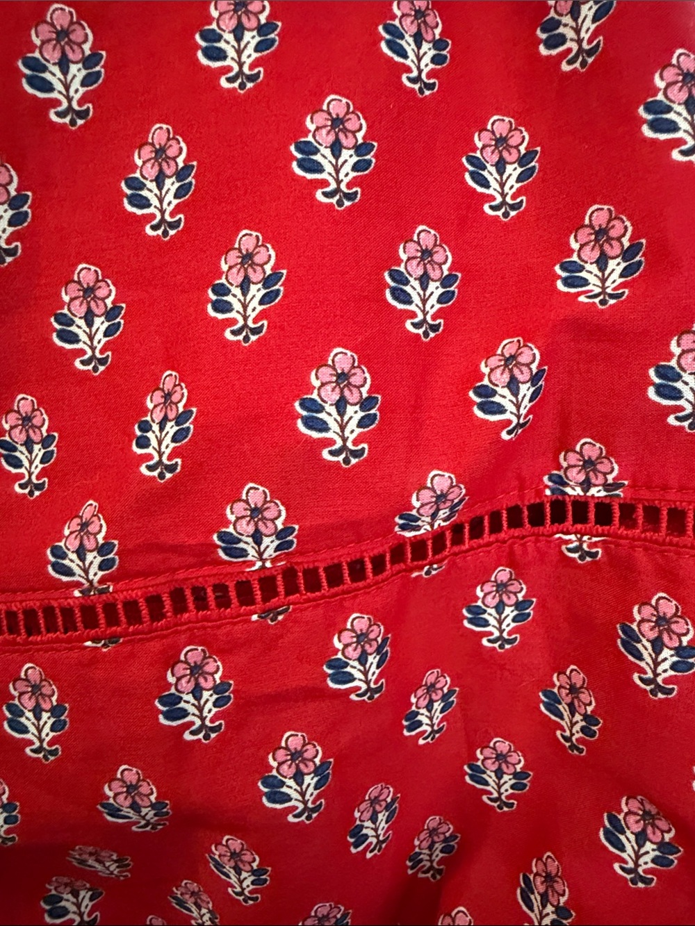 Universal Thread Maxi Skirt - Red Floral - Picture 4 of 5